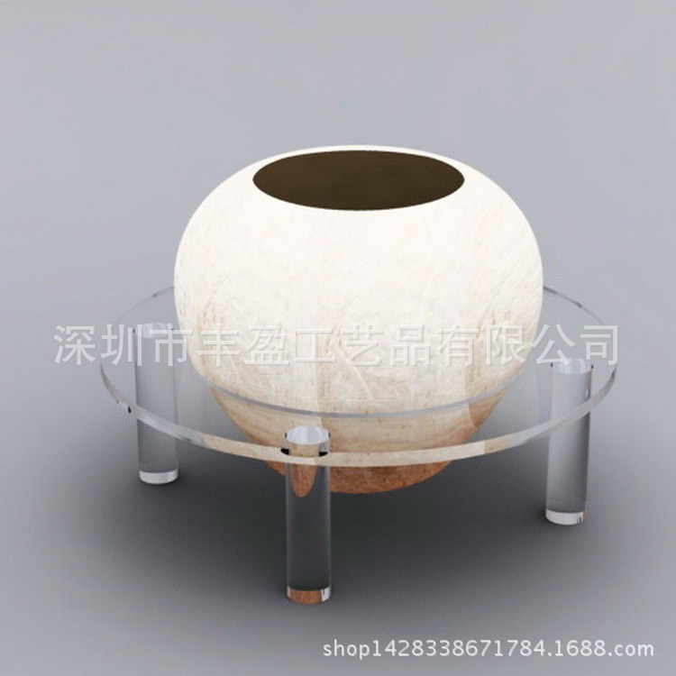 拍卖用亚克力文物瓷器展示架 有机玻璃古董展示盒