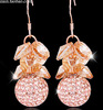 Import eating bib, crystal earings, earrings, clay, factory direct supply, European style