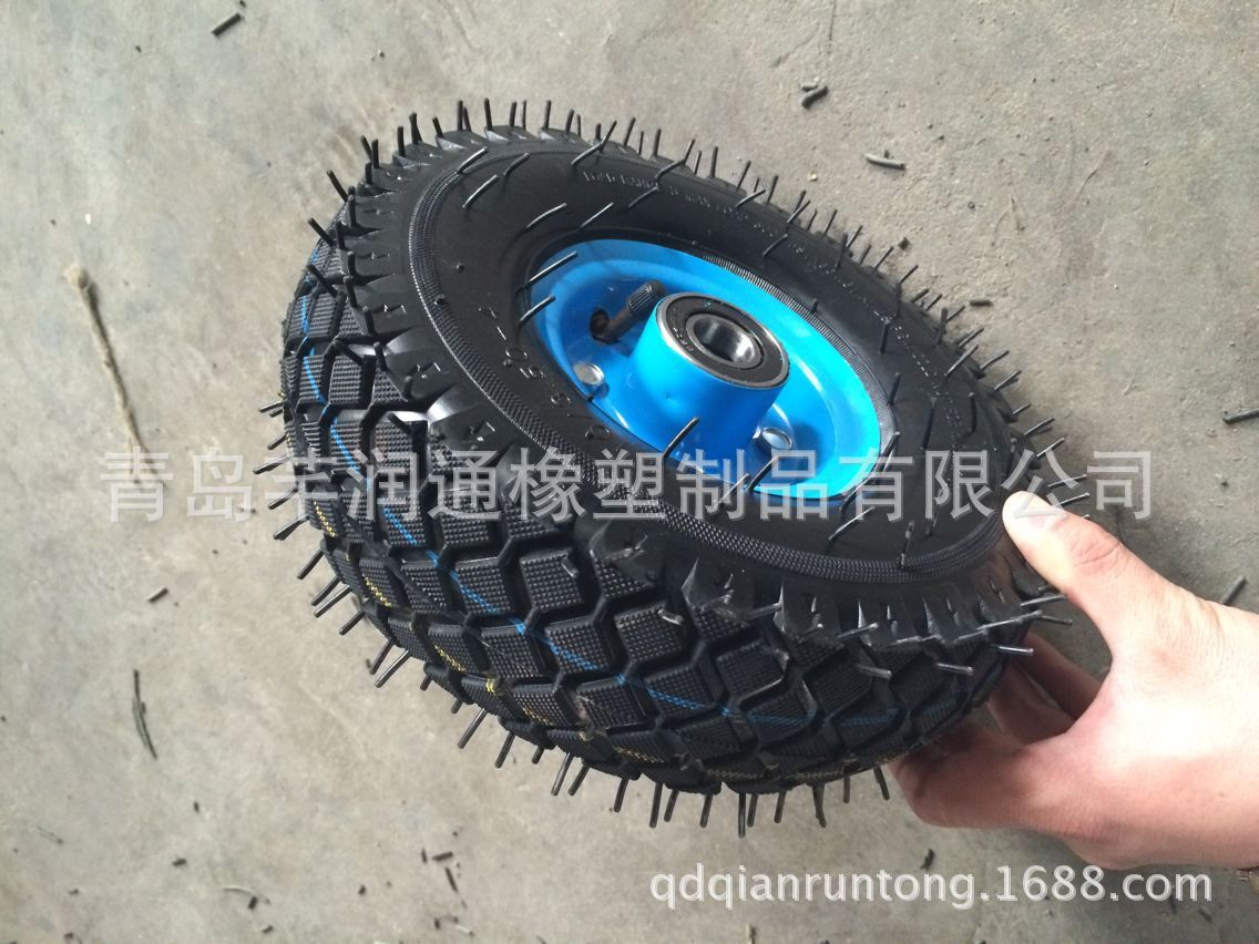 厂家直销专业生产高品质 350-4 高胶充气轮 现货