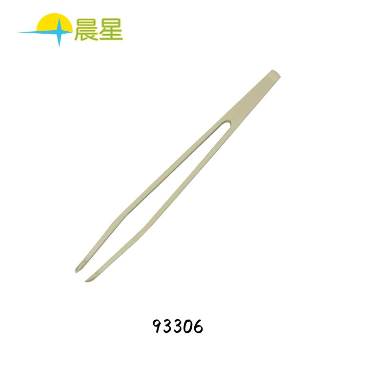 Factory wholesale anti -static tweezers white high -precision pointed tadpole ESD 93006