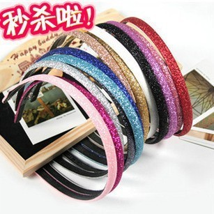 韩国饰品 人气热卖闪亮磨砂珠珠糖果色发饰发箍头箍头饰13g|ms
