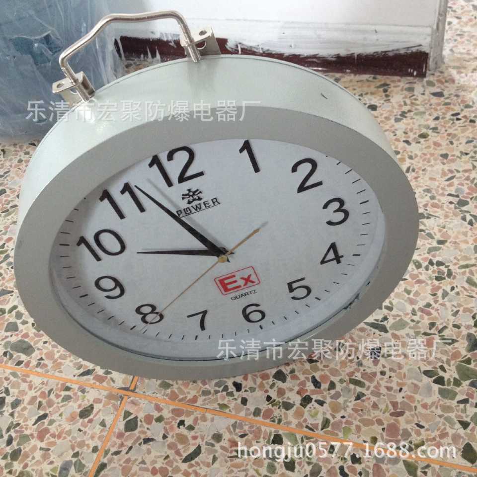 防爆圆形石英钟指针带防爆证书 防爆石英表300*300壁挂式时钟IIC