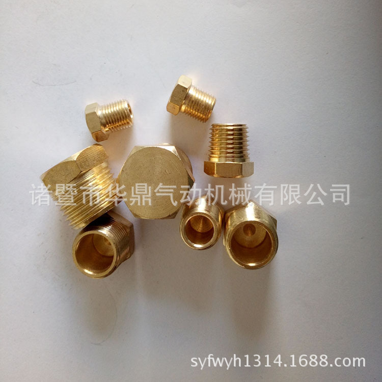 供应高品质黄铜内六角堵头螺丝配件