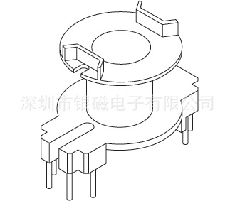 RM10骨架厂家、YC-RM-1003、6+6P变压器骨架、电感线圈骨架