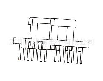 EE19型YC-EE-1915 7+7P 骨架 、电感线圈骨架厂家