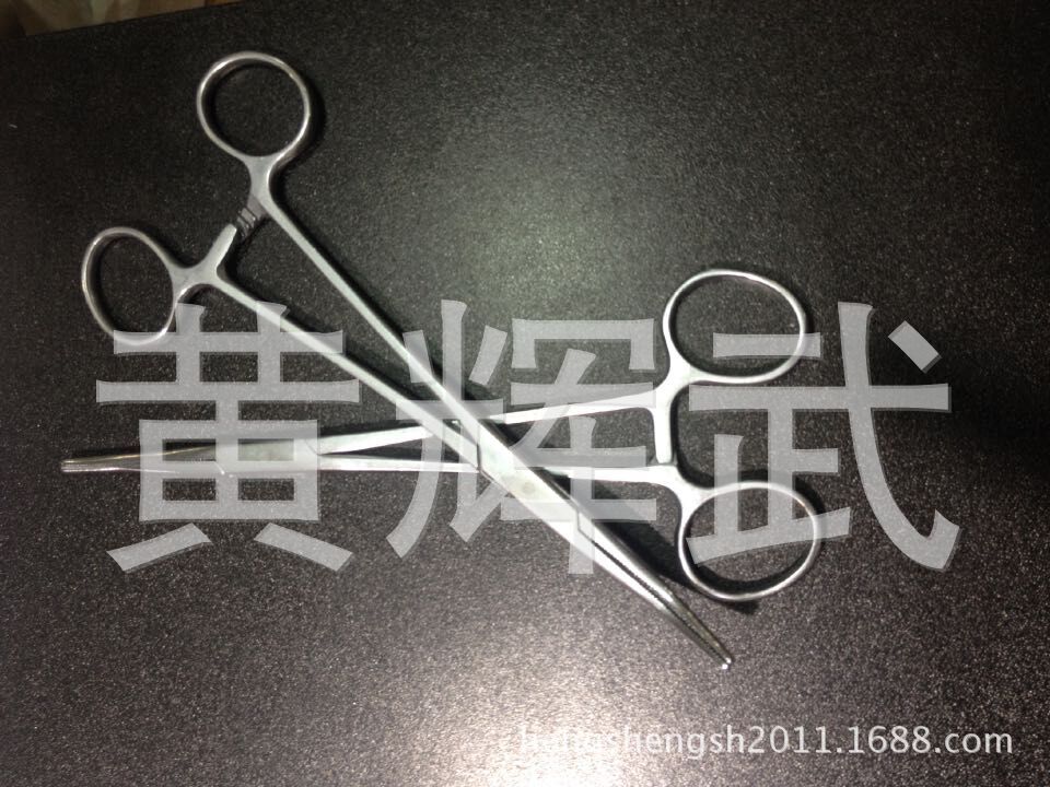 不锈钢取钩器 弯头摘钩器 持针钳拔火罐夹子养生馆宠物弯嘴夹秒杀