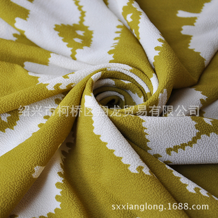 【翔龙印花 XL富丽绉-116】现货 时尚泡泡纱巴黎珠富丽绉女装面料