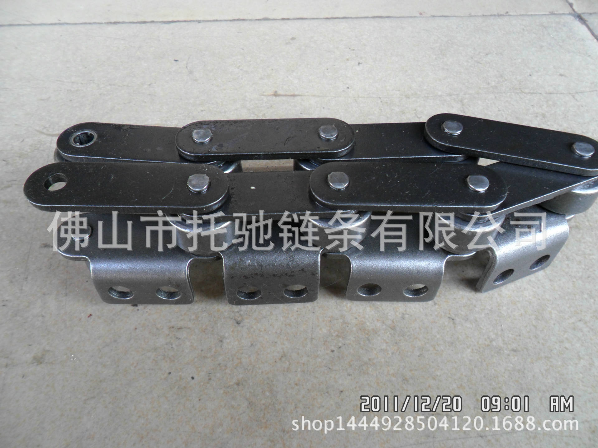 专业销售链条 传动链 厂家供应附件单侧弯板链条非标链条