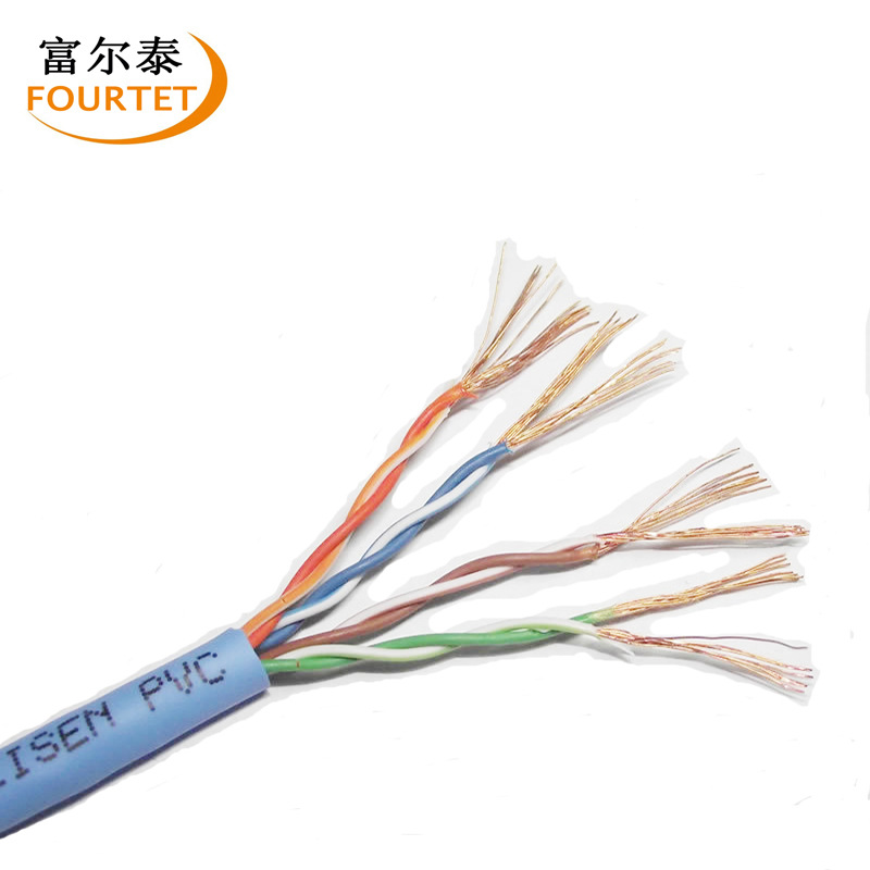工厂供应 超五类多股铜包铝网线 CAT5E UTP 26AWG 超五类网络线-阿里巴巴