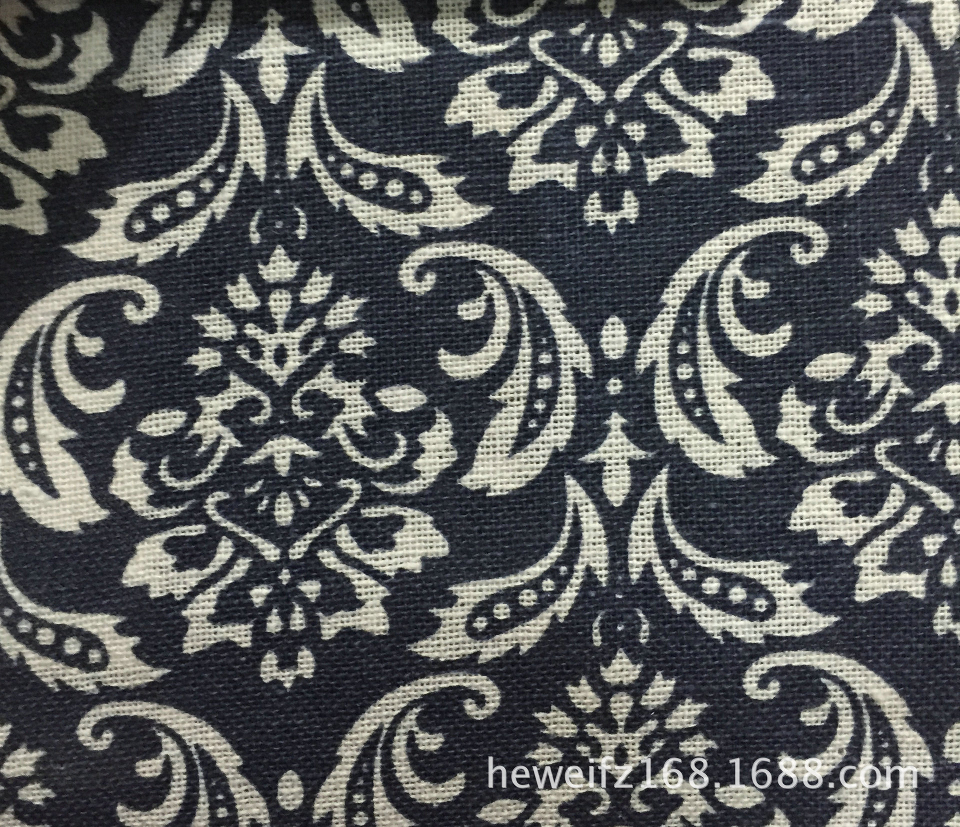 厂价直销 F8066 现货供应 麻棉印花 时尚服装棉麻桌布窗帘面料