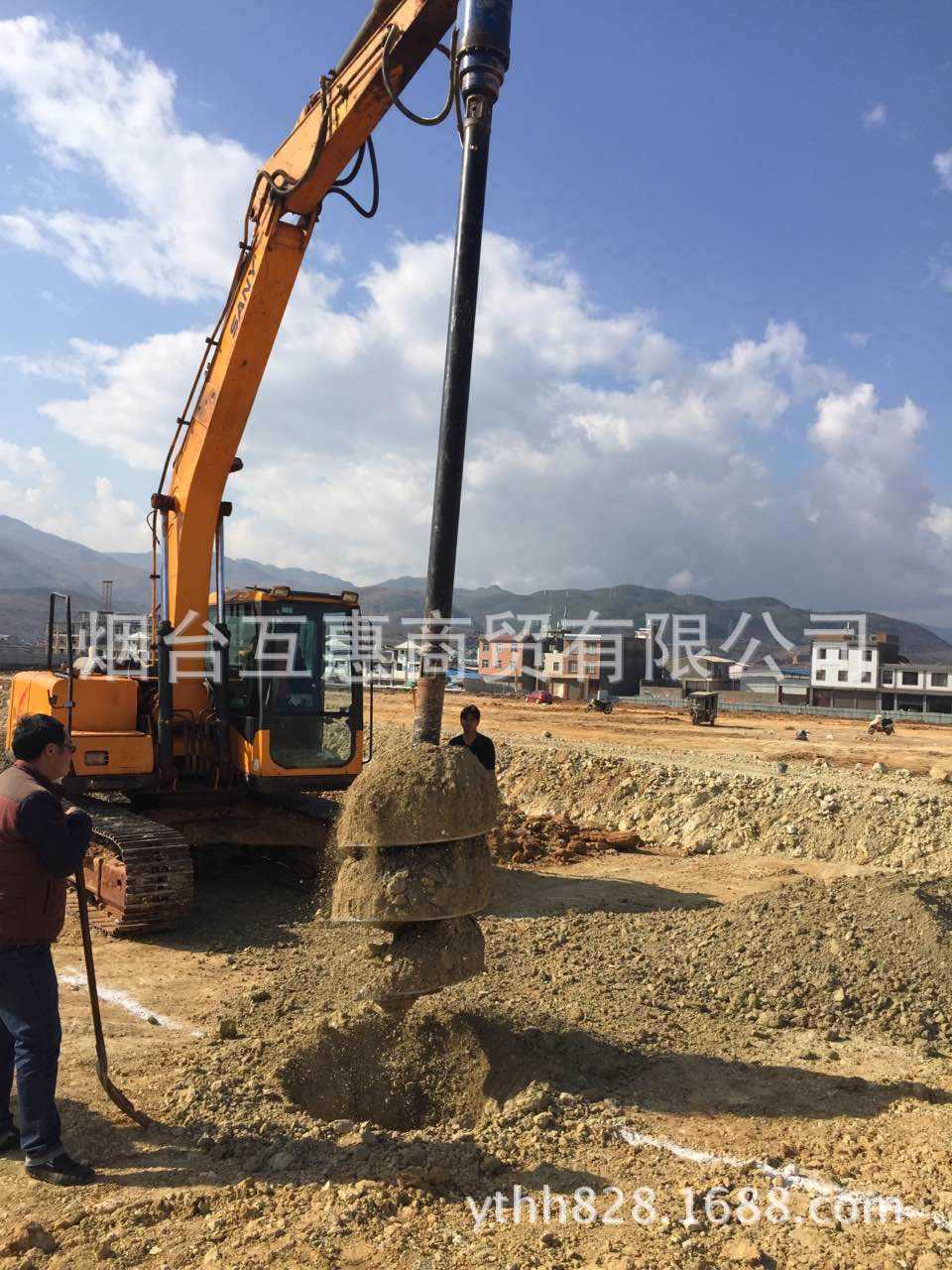 房屋打桩基础用HH10000型液压螺旋钻机