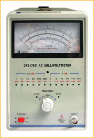 中策DF2175C毫伏模拟毫伏表指示