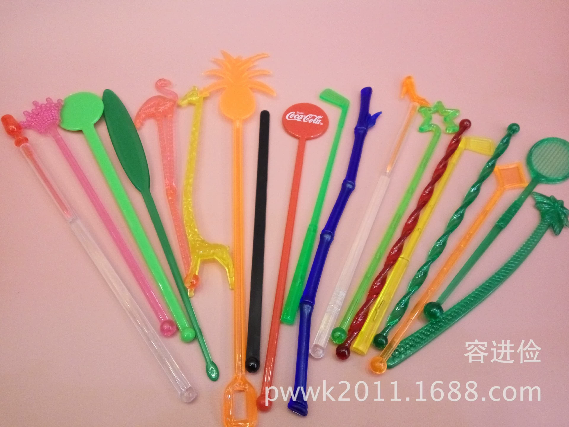 Plastic cocktail stick polypropylene, cocktail creative multifunctional mixing stick for party