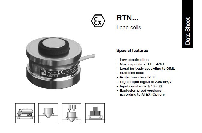 供应收费站计量系统RTN/0.05/33t扭环式称重计量传感器