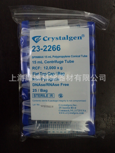 CG 23-2266 15ml离心管,PP(聚丙烯) 25只