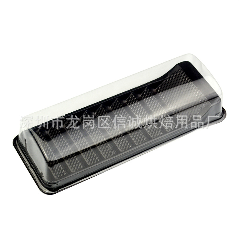 B059 梯级长条西点盒饼干包装盒虎皮蛋卷盒蛋糕盒麻薯打包寿司盒