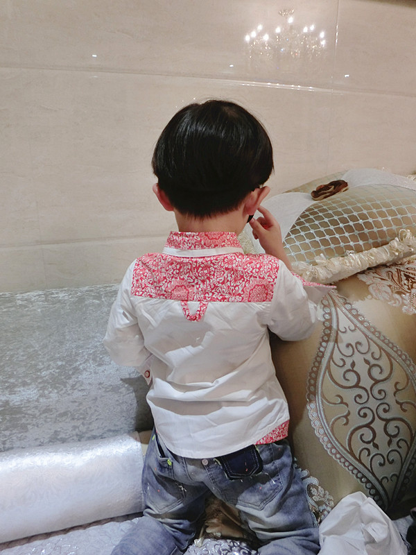 Chemise garcon à manche longue - Ref 2078041 Image 23