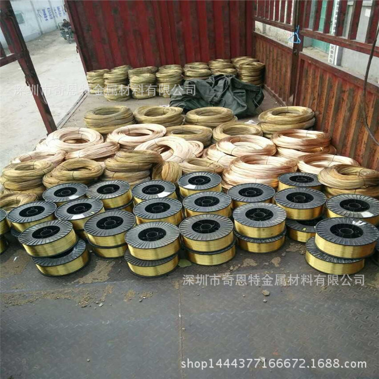 全软半硬全硬黄铜丝 打螺丝铆钉弹簧黄铜线 Φ2.5mm黄铜线现货