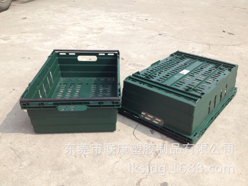 蔬果提手胶筐 商场展销塑料篮 大型超市配货胶篮 商场运输胶筐篮