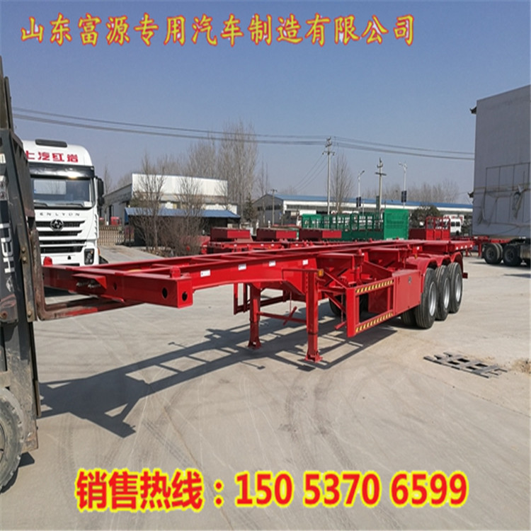 轻量化10米40英尺集装箱拖挂车价格配置