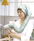 Warm air hair treatment cap pink silver optional (hat only, without hair dryer)