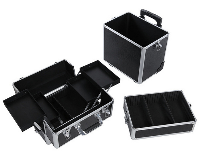 铝合金拉杆化妆箱 航空箱 铝合金登机箱 拉杆仪器箱 厂家批发定做