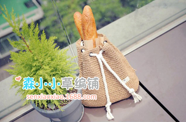 Simple Fashion Cotton Rope Straw Woven Packbag Wholesale Nihaojewelry display picture 21