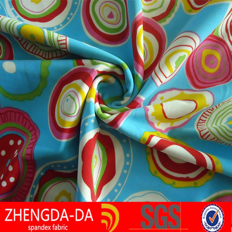 厂家专业生产针织 泳装 锦氨四面弹印花 锦氨亚光 半光泳衣内衣