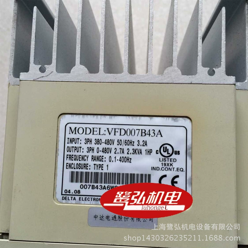 Поставляемый Delta/Delta VFD-B общий векторный инвертор VFD007B43A 3P460В