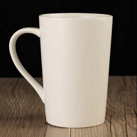 厂家直销亚光数字杯12盎司亚光杯 陶瓷杯 马克杯咖啡杯 定制LOGO