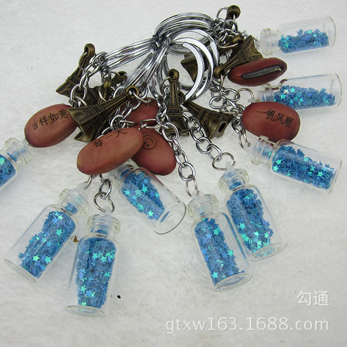 V1009 Acacia Bean Lucky Bottle Pendant +...