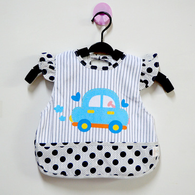 儿童吃饭衣防水罩衣 哆朵牛8041小汽车吃饭衣