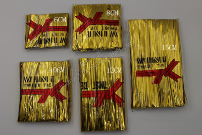 厂价供应15cm金丝扎条 金扎丝扎口线 工艺品捆绑线 糖果盒扎带|ms