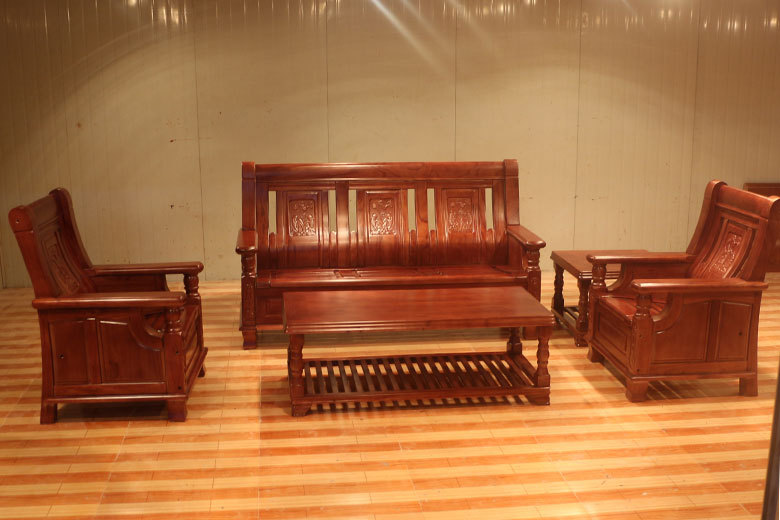 特价实木家具 客厅懒人沙发 三人单人组合沙发 苦楝实木沙发303