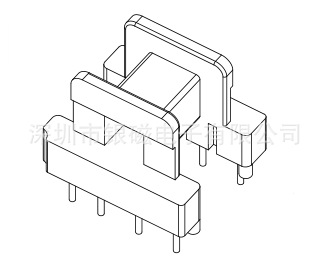 EE19型YC-EE-1903-2 4+4P 骨架 、电感线圈骨架厂家