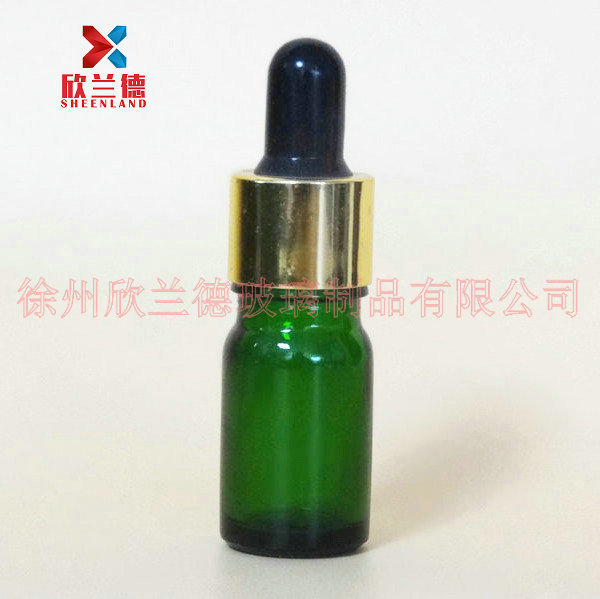 现货热销 5ml~100ml精美绿色螺口分装玻璃瓶 精油瓶 精油瓶