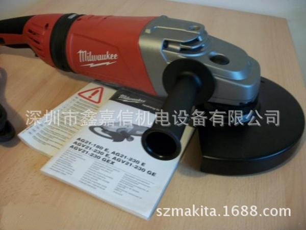 批发零售美国 MILWAUKEE 米沃奇 专用级磨光机 AGV21-230GE