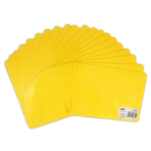 Deli 9351 color PP copy board student writing plastic pad for office study