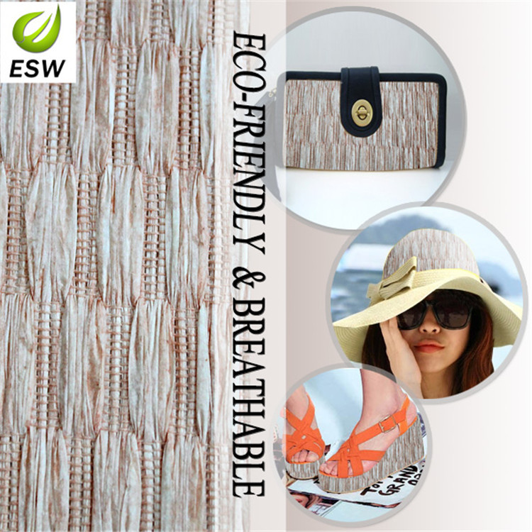 经销批发YQ-Z-92051-9工艺纸草编织箱包面料编织料草编料