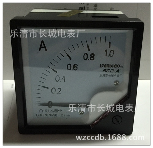 供应长城电表厂 6C2  1A  直通直流电流表 厂家直销