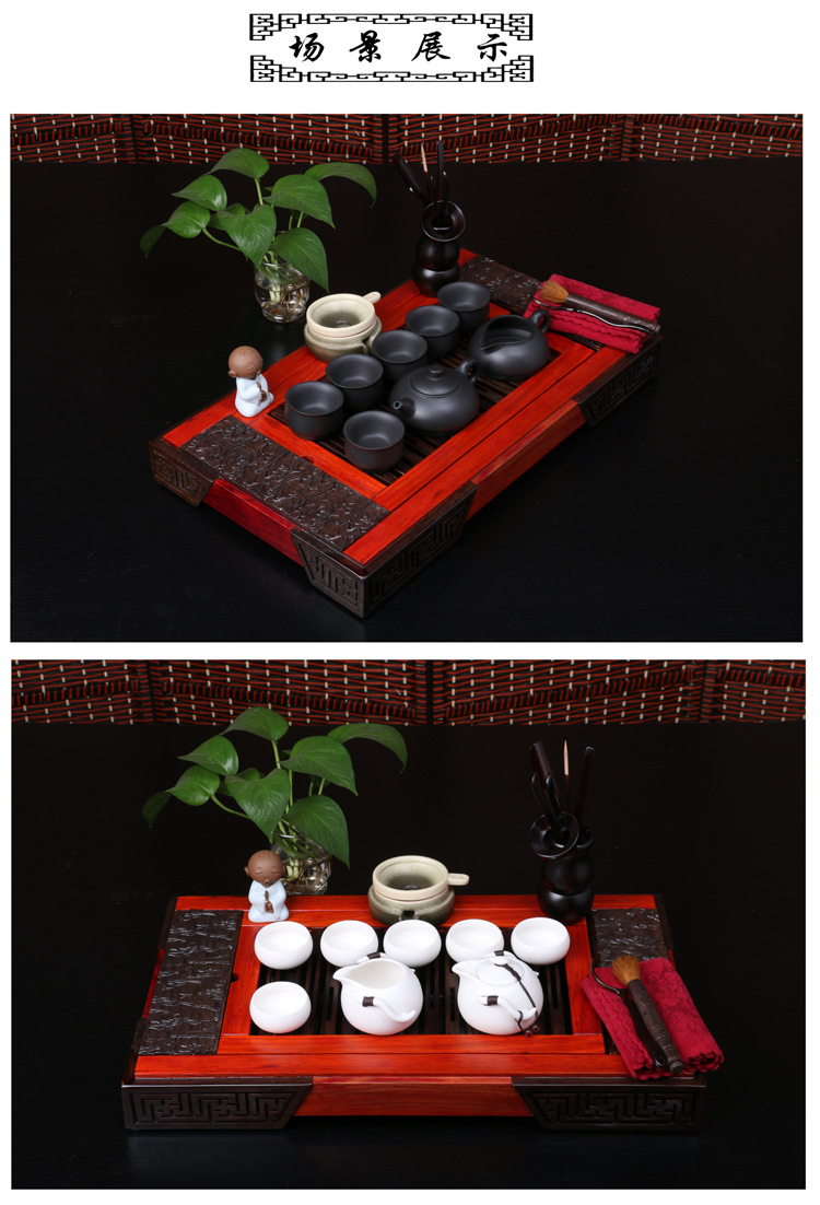 祥雲單盤黑檀紅花梨05