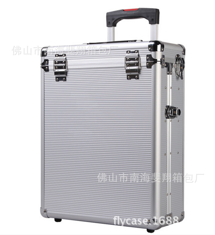 供应高档铝合金箱子 铝箱 铝合金拉杆箱 旅行箱 便携式公文箱