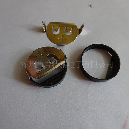 装两个CR2016电池夹 6V纽扣电池片 加厚电池座2.0MM插脚