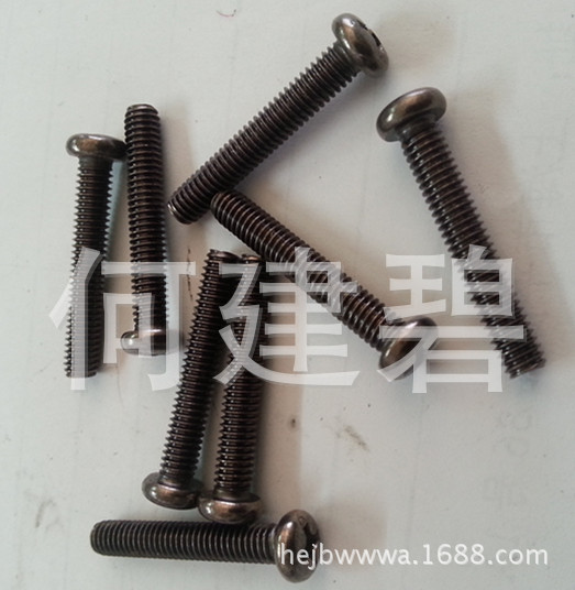 圆头十字螺丝 大扁头螺丝 圆机螺丝 机牙圆头十字螺钉