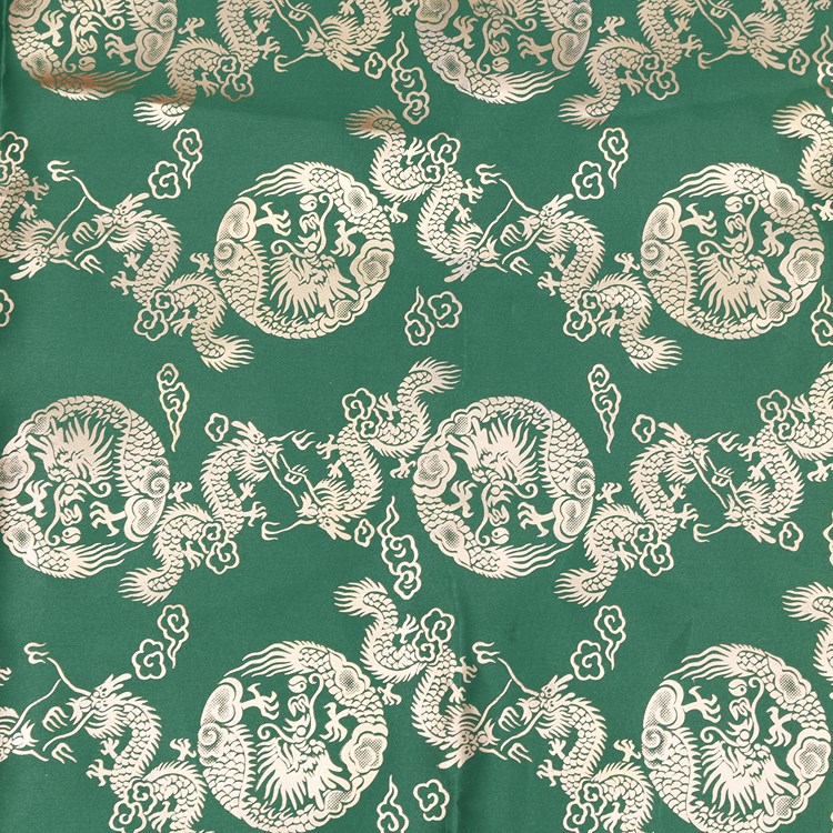 厂家直销全涤斜纹八美缎烫金服装面料 时尚装饰布寿衣布料批发