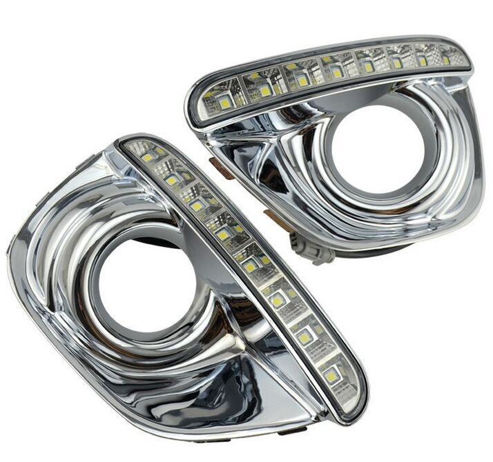 Adecuado para 13-14 JEEP coche especial guía de luz diurna coche luz exterior parachoques delantero luz antiniebla