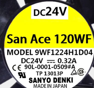 三洋 9WF1224H1D04 24V 0.32A 12CM 发那科风扇 90L-0001-0509#A