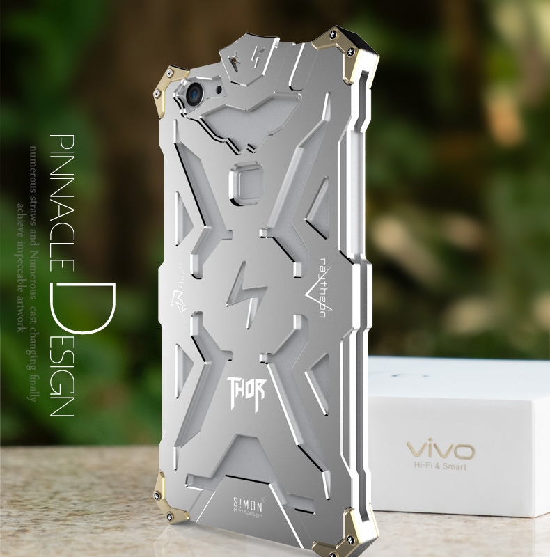 SIMON THOR Aviation Aluminum Alloy Shockproof Armor Metal Case Cover for vivo X6 Plus & vivo X6