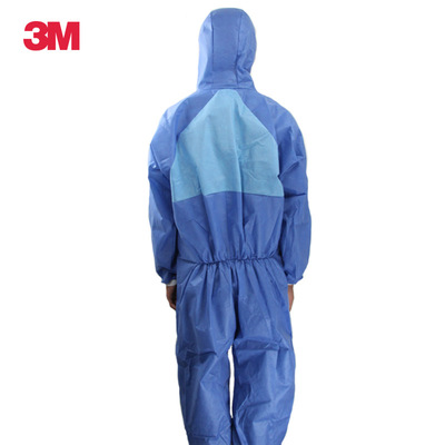 促销3M4532+带帽连体防护服 CE认证防液体喷溅防护服 广州防尘服