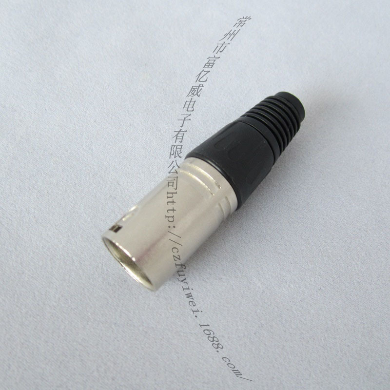 瑞式XLR麦克风卡侬头公头 麦克风话筒插头